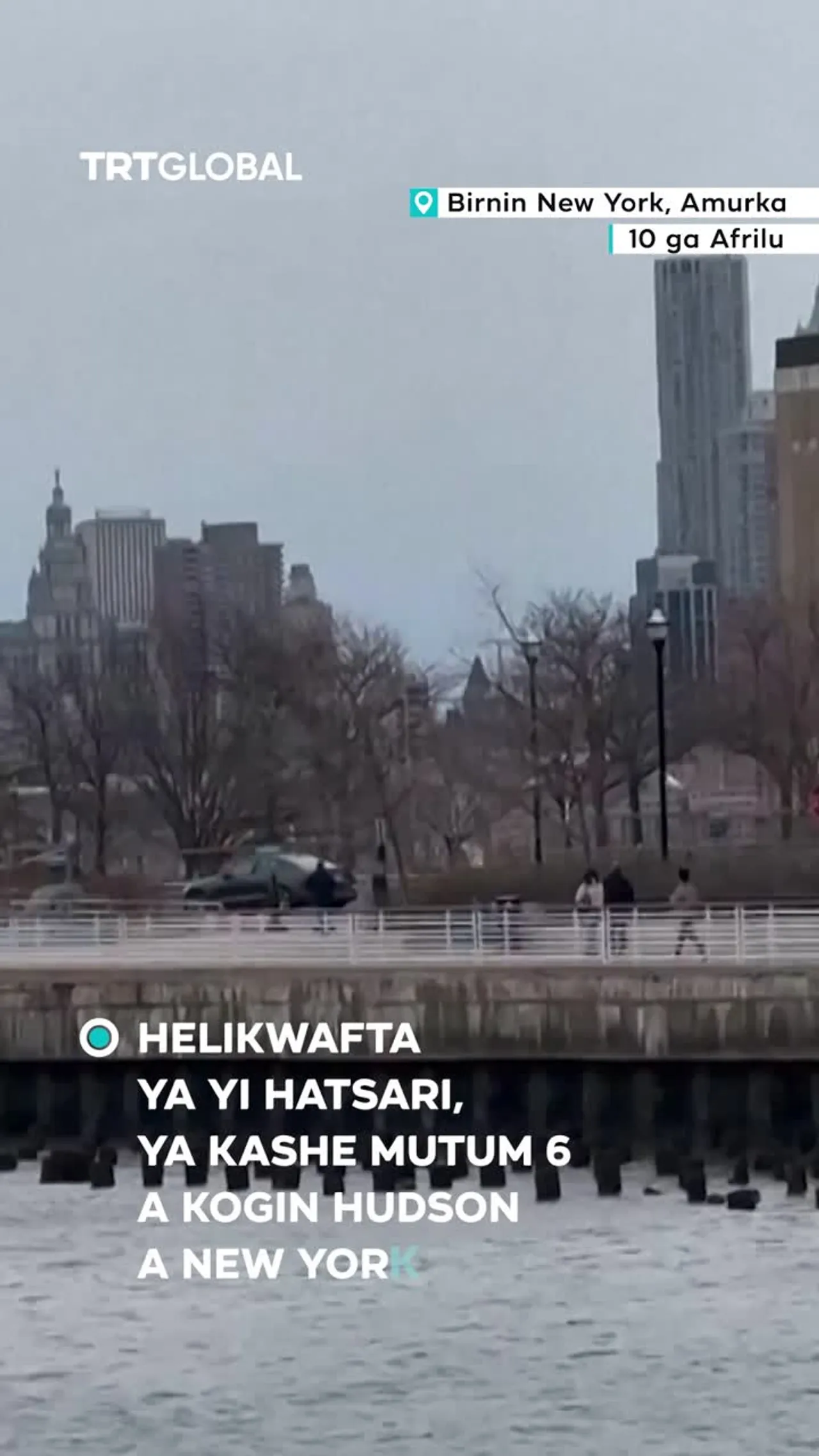 Mutum 6 sun mutu bayan helikwafta ya faɗa Kogin Hudson na New York